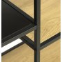 Medici reol H146 cm - Eg/sort