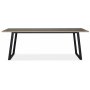 Edge spisebord 240x90 cm - Gr hjtrykslaminat (HPL)
