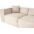 Lora 3-personers sofa - Creme