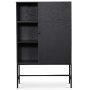 Stilo V.2 highboard - Sortbejdset eg