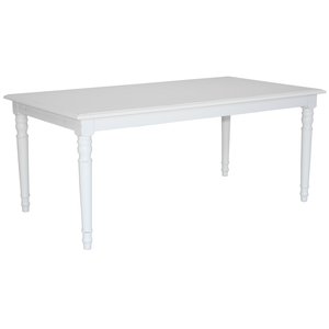 Nomi spisebord 180 cm - Antik hvid + Møbelplejesæt til tekstiler