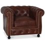 Chesterfield Old England lnestol - antikbehandlet lder