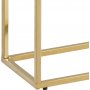 Alisma konsolbord 110 cm - Hvid marmor/guld