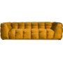 Bill 3-personers sofa i gult stof