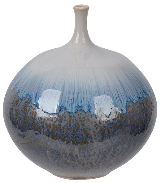 Norton Vase - hvid/bl/gr