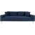 Lido 3-personers sofa - Mørkeblå fløjl