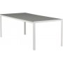 Spisest med 6 stole og spisebord 205 x 90 cm gr/hvid - Copacabana