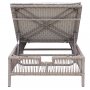 Solseng i naturlig rattan - Justerbar - Harpan