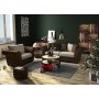 Delux 2-personers sofa med hynder - Brun/Beige