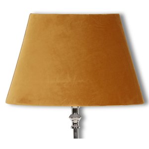 Velvet lampeskrm 20 cm - Guld