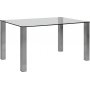 Edge spisebord 140 cm - Krom