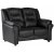 Vera 2-personers sofa i sort PU